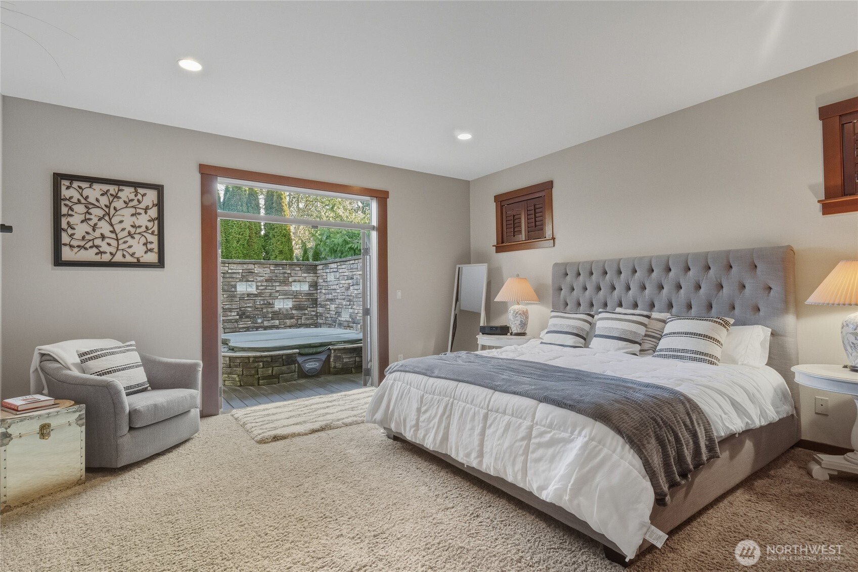 8424 Double Ditch Road Lynden, WA 98264 - Photo 16 of 39 a bedroom with a bed and a couch