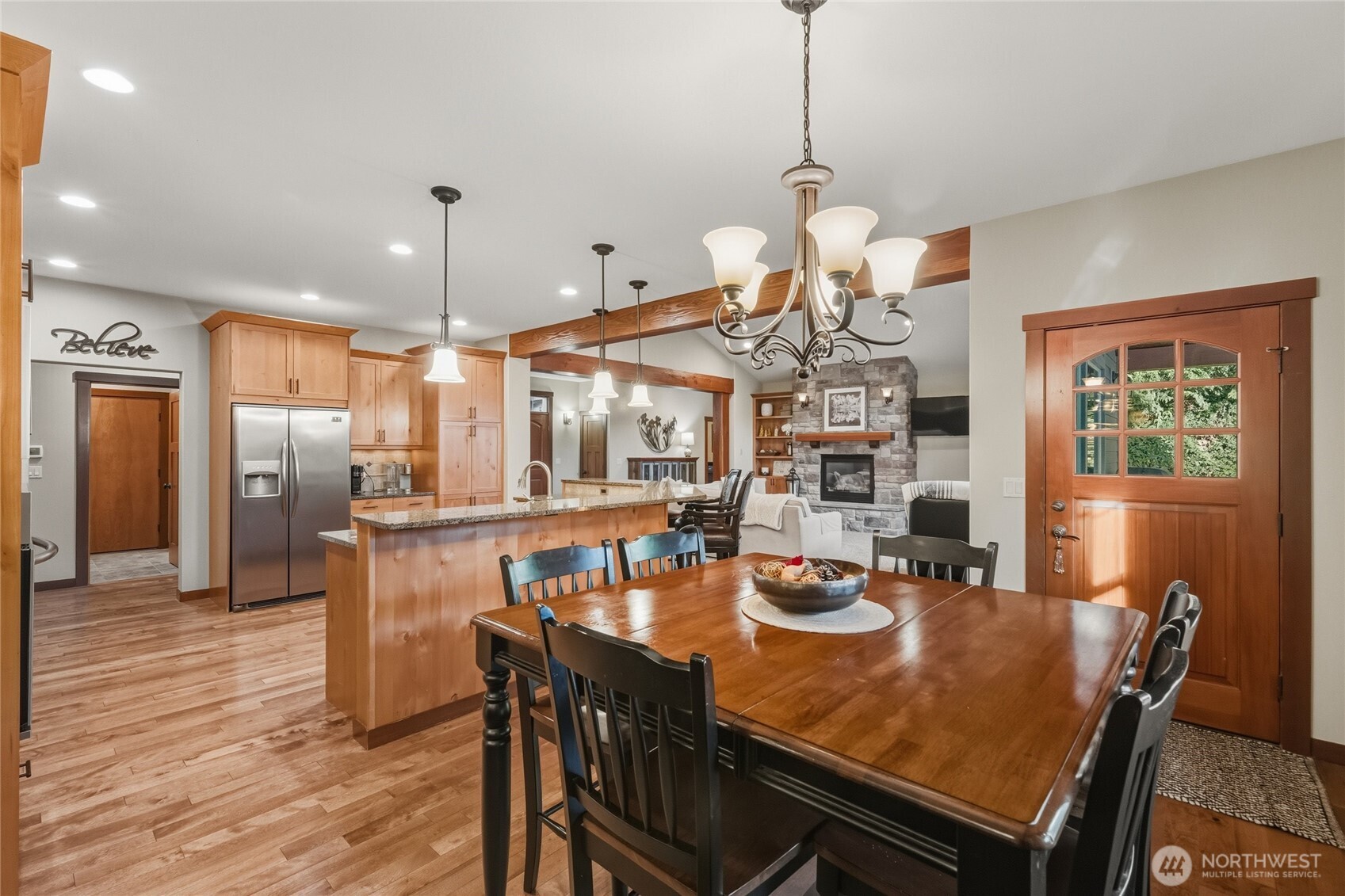 8424 Double Ditch Road Lynden, WA 98264 - Photo 10 of 39 a large kitchen with a table and chairs