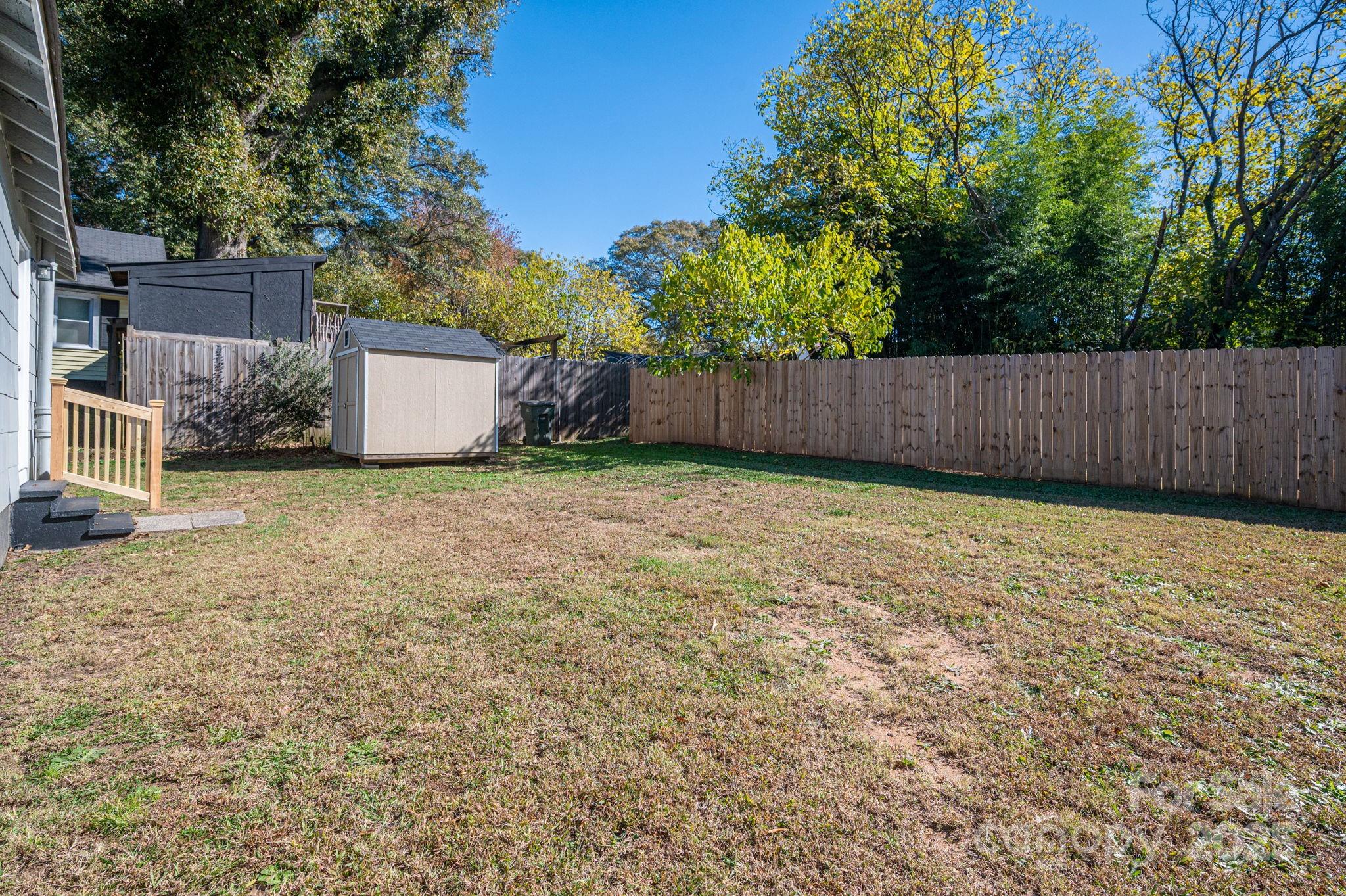 1811 Hemlock Avenue Gastonia, NC 28054 - Photo 29 of 31 a view of a yard with wooden fence