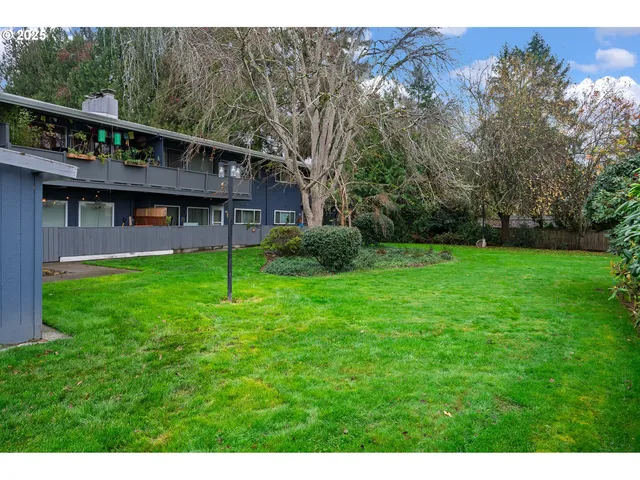 a house view with a garden space