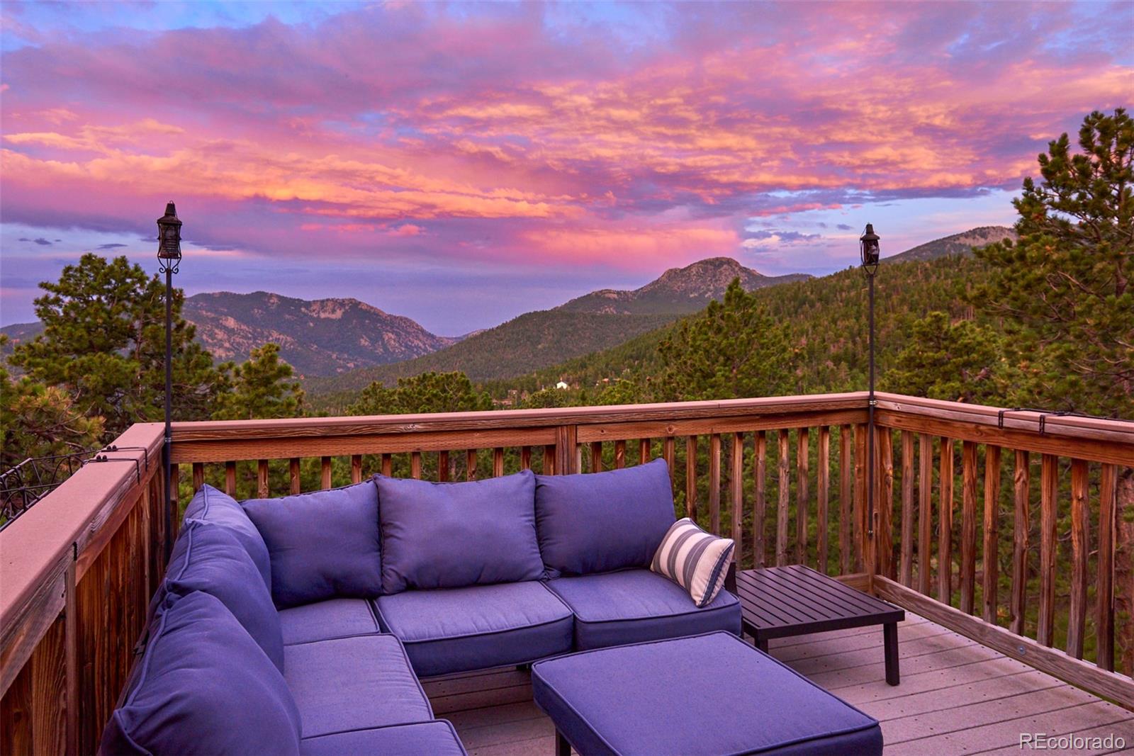 11440 Inspiration Road Golden, CO 80403 - Photo 3 of 38 a balcony with wooden floor and city view