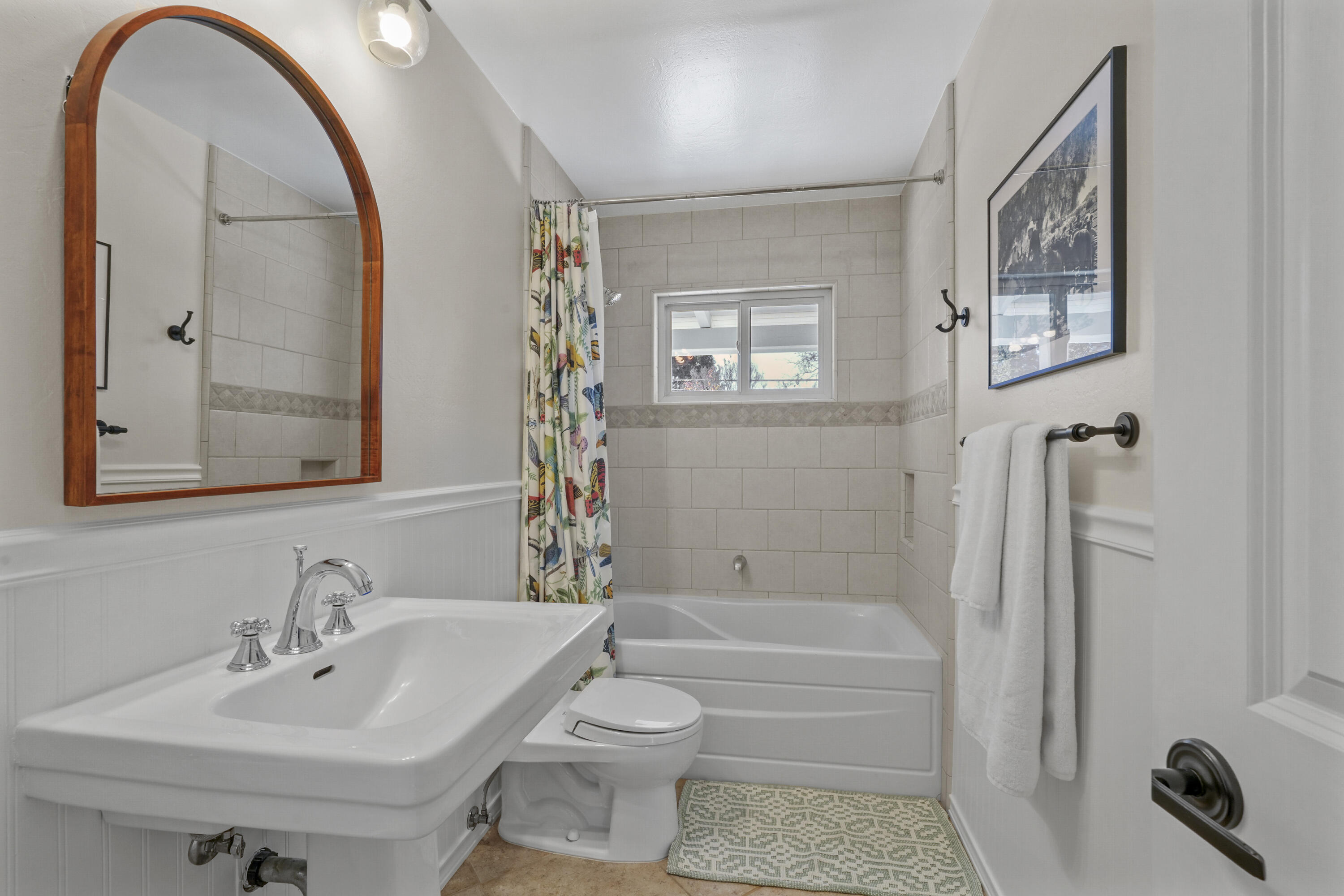 2204 Alamo Pintado Road Solvang, CA 93463 - Photo 11 of 17 a bathroom with a sink a toilet and shower