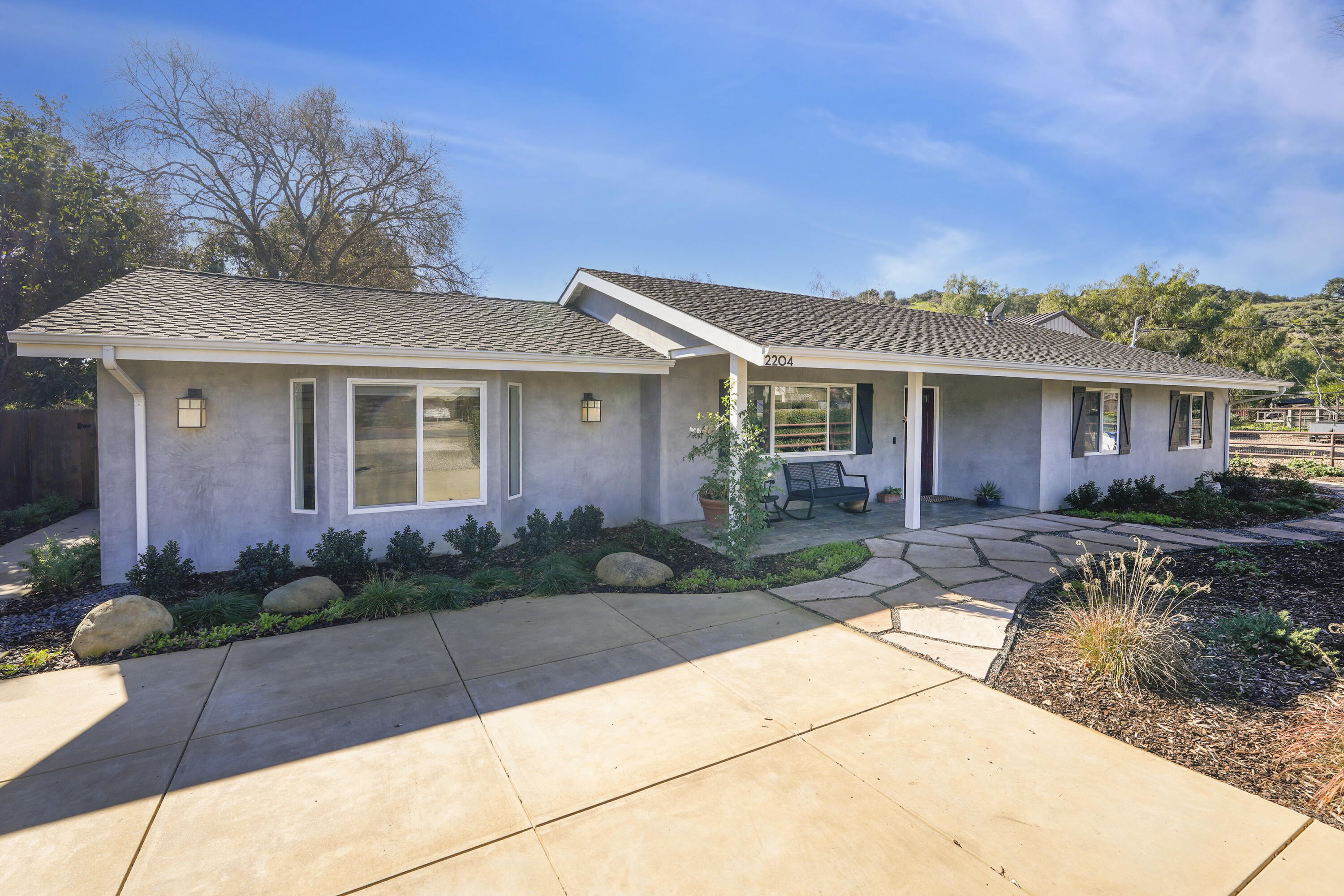 2204 Alamo Pintado Road Solvang, CA 93463 - Photo 16 of 17 a front view of a house with garden