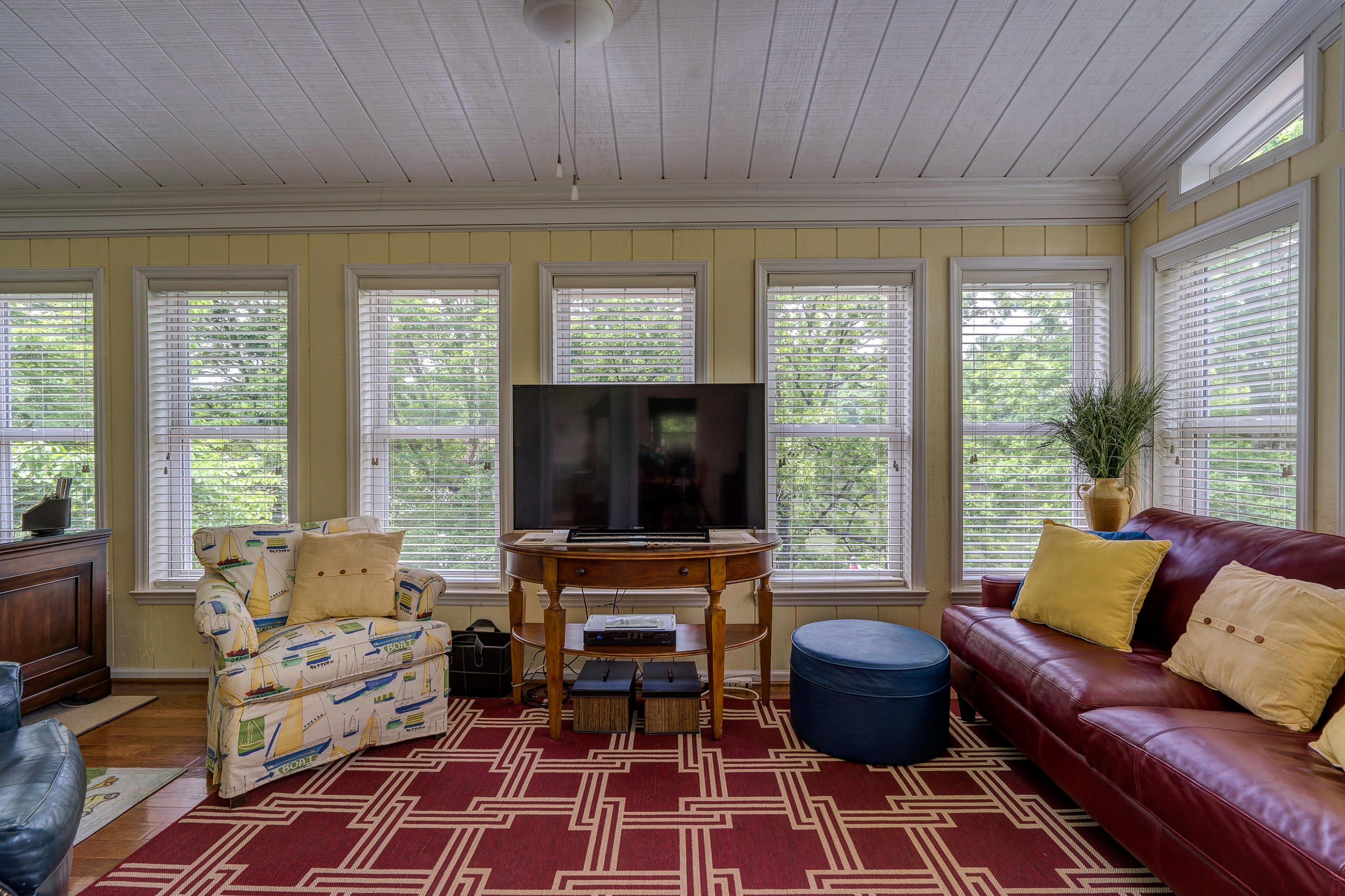 161 Highland Lake Road Union Hall, VA 24176 - Photo 13 of 45 a living room with furniture and a flat screen tv
