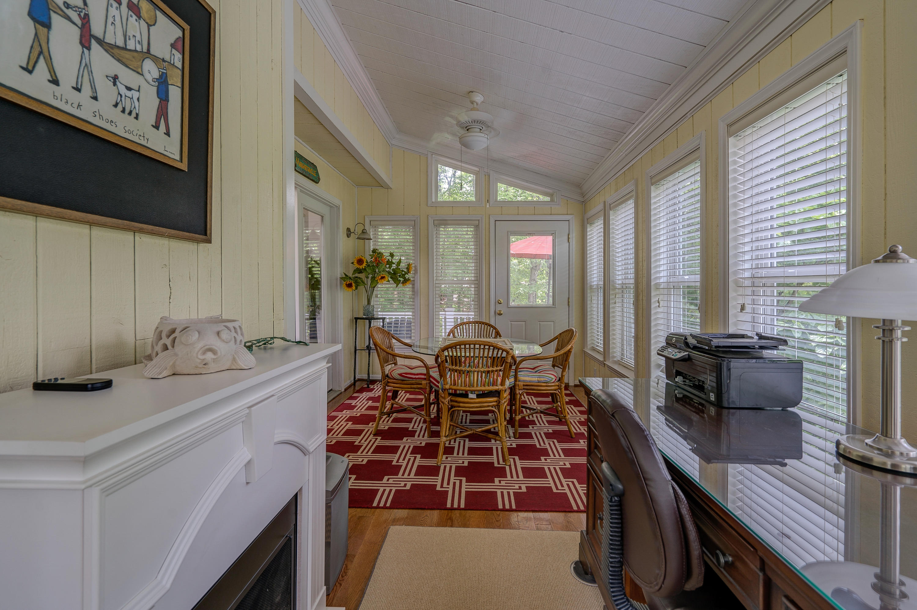 161 Highland Lake Road Union Hall, VA 24176 - Photo 15 of 45 a view of a dining room with furniture window and outside view
