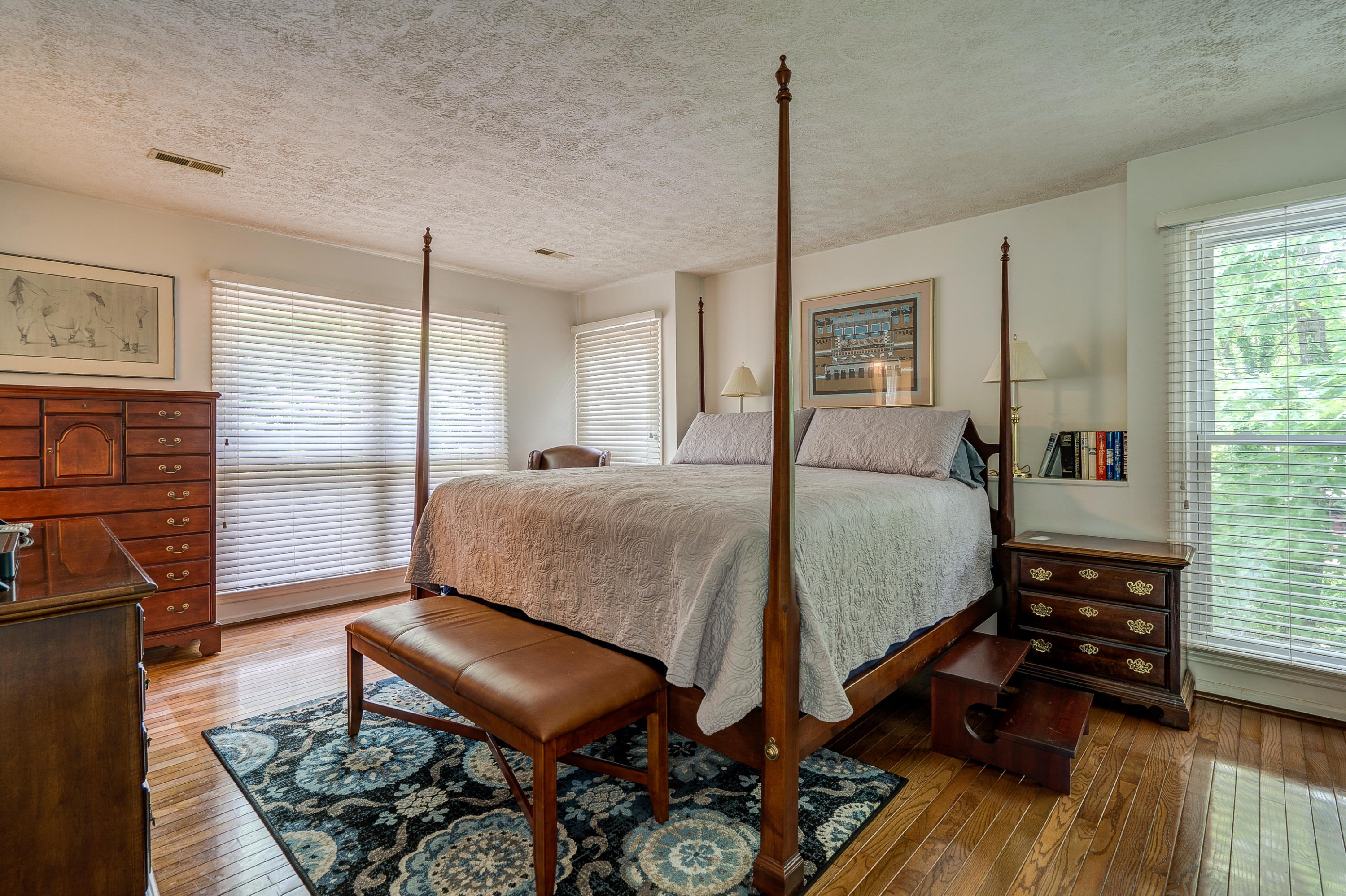 161 Highland Lake Road Union Hall, VA 24176 - Photo 27 of 45 a bedroom with a bed window and a table