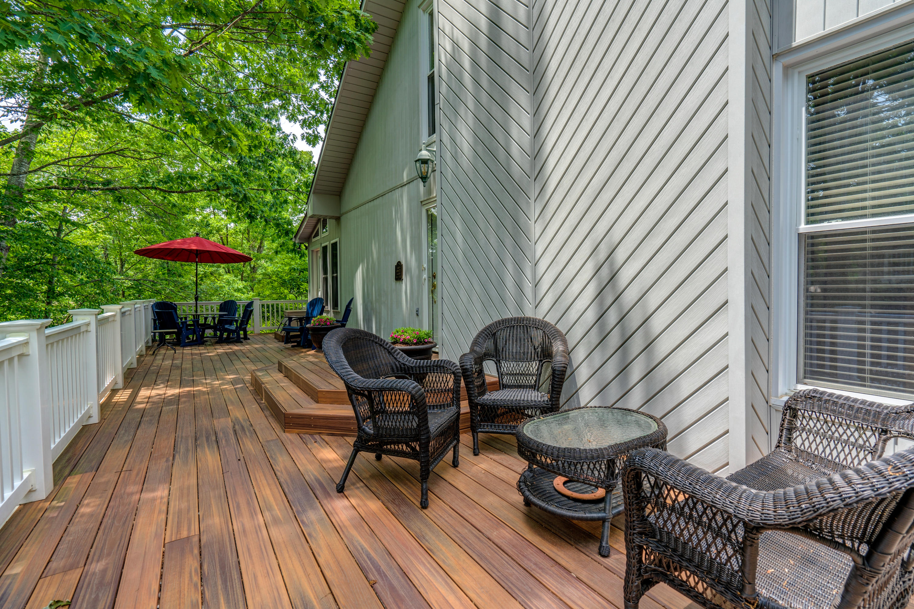 161 Highland Lake Road Union Hall, VA 24176 - Photo 4 of 45 a view of backyard with outdoor seating and plants