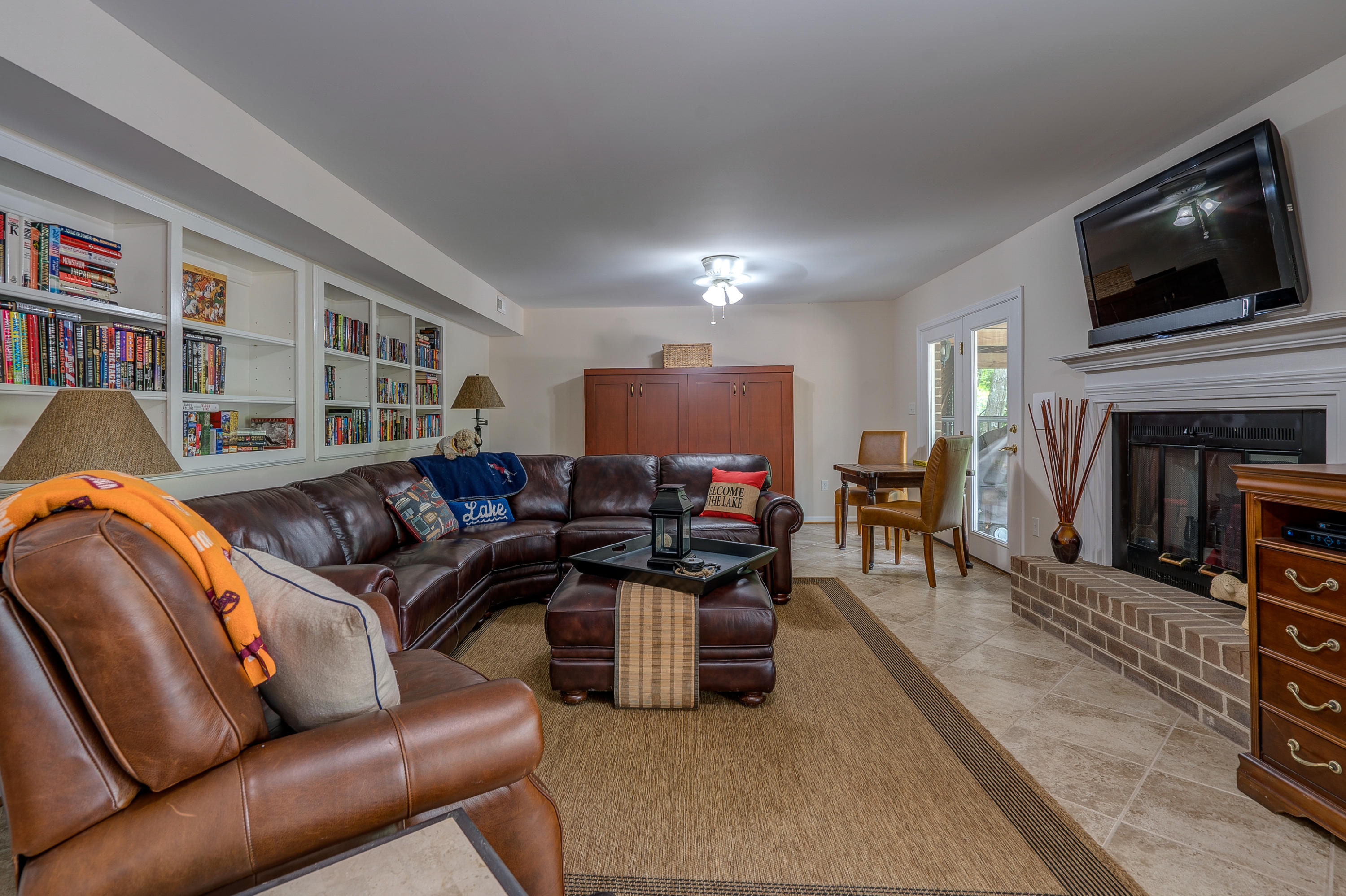 161 Highland Lake Road Union Hall, VA 24176 - Photo 31 of 45 a living room with furniture and a flat screen tv