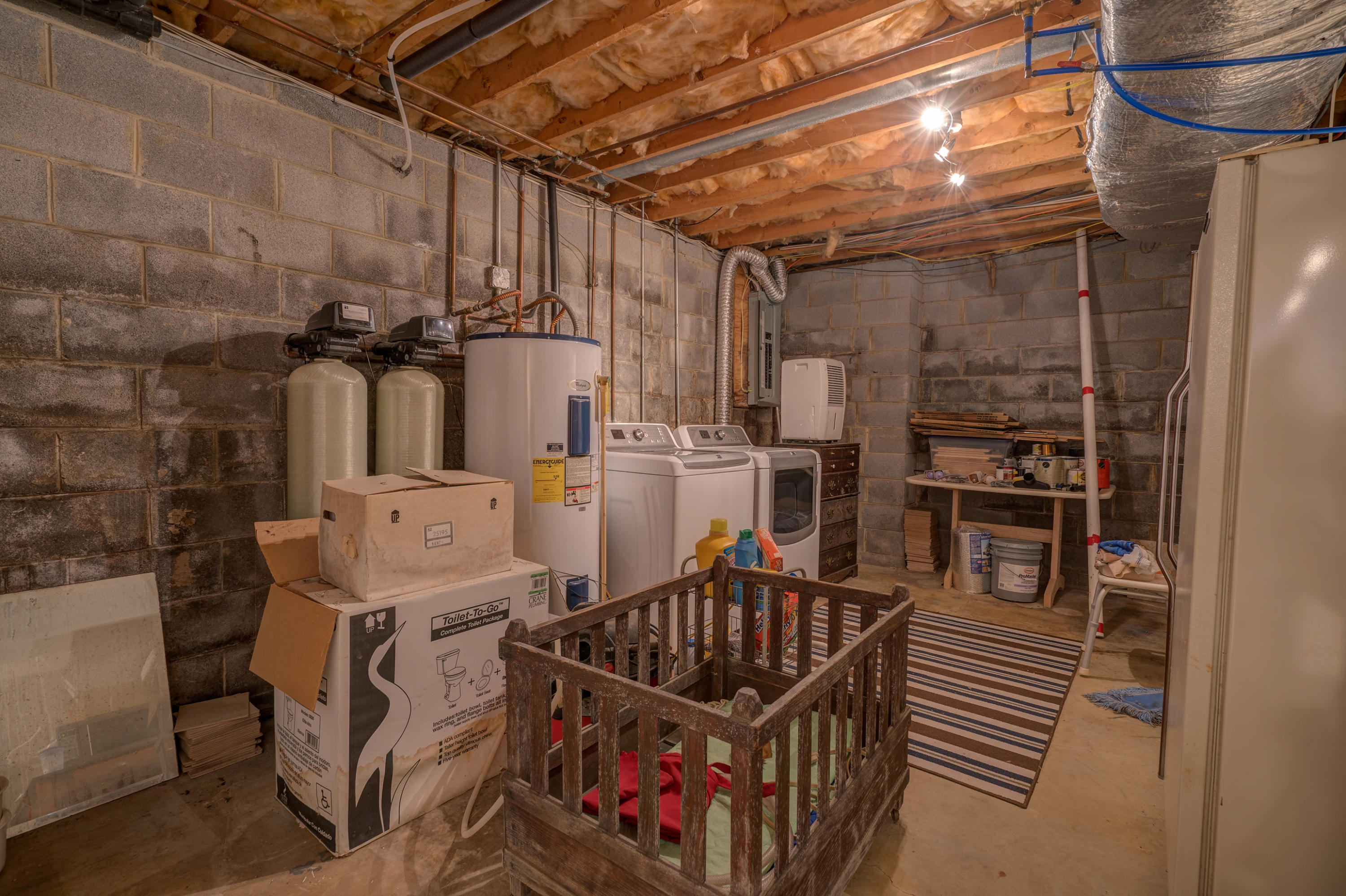 161 Highland Lake Road Union Hall, VA 24176 - Photo 35 of 45 a balcony with a stove and a refrigerator