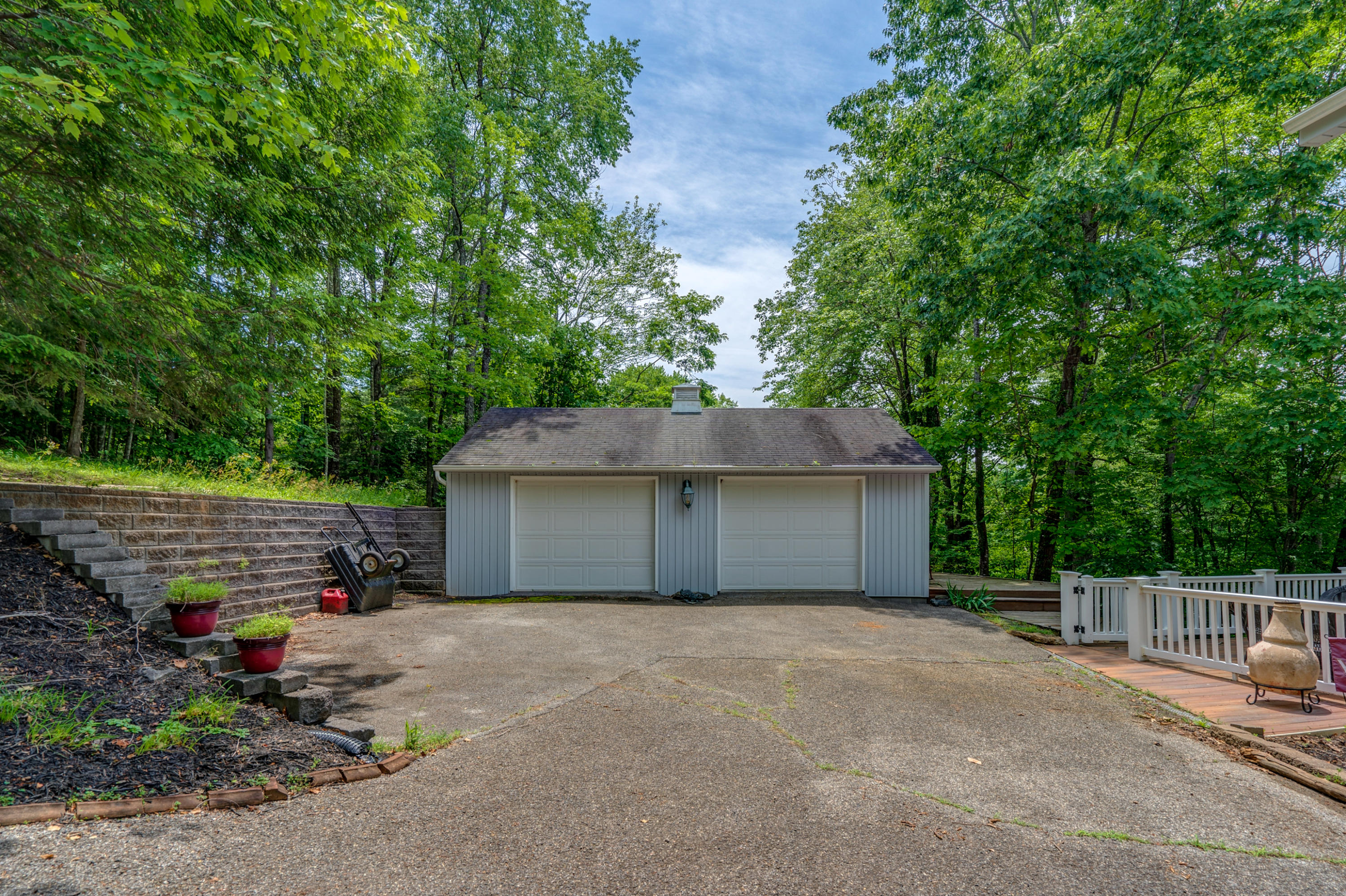 161 Highland Lake Road Union Hall, VA 24176 - Photo 41 of 45 a front view of a house with a garage