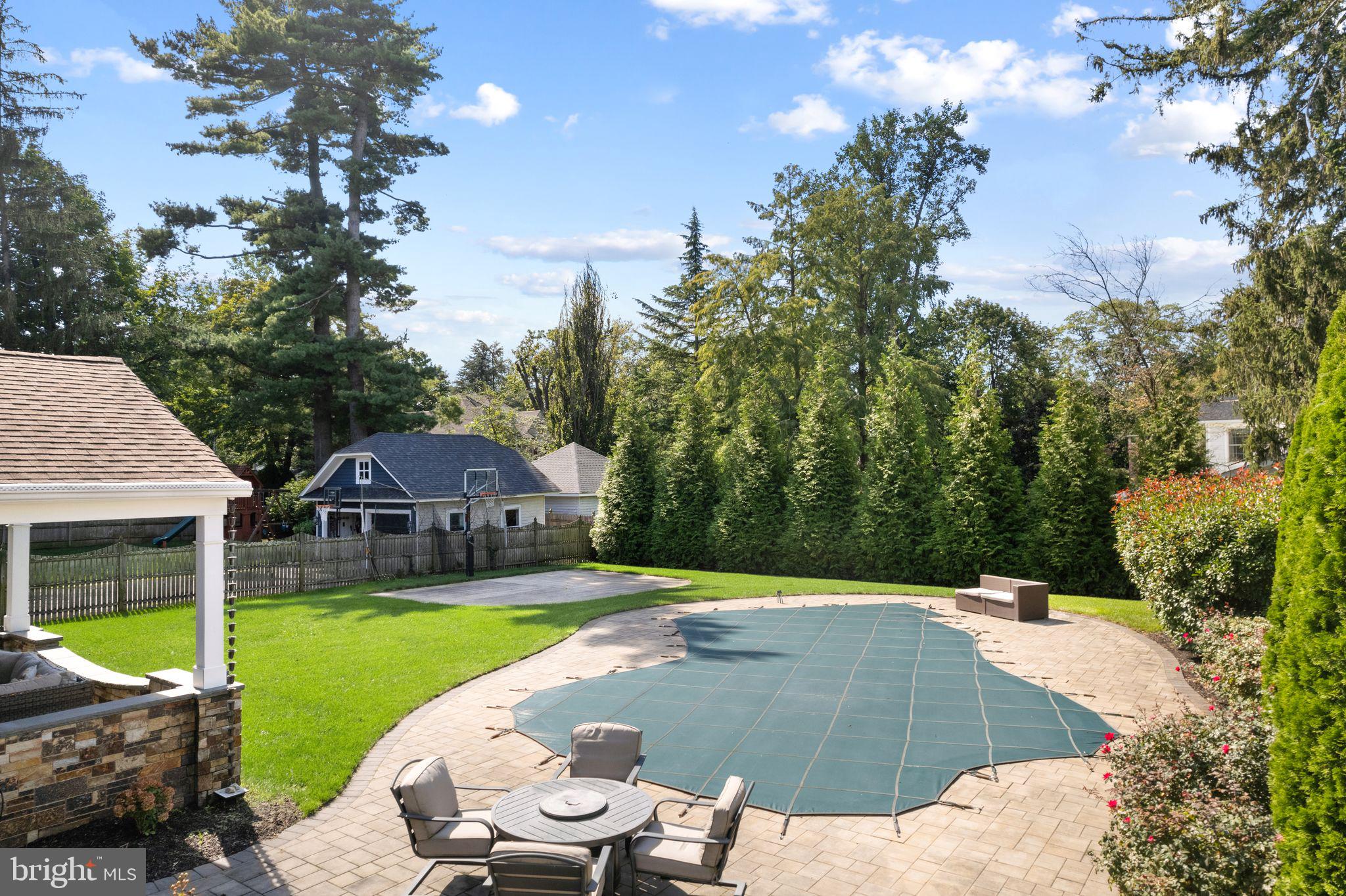 320 Warwick Road Haddonfield, NJ 08033 - Photo 40 of 41 a view of outdoor space yard and swimming pool
