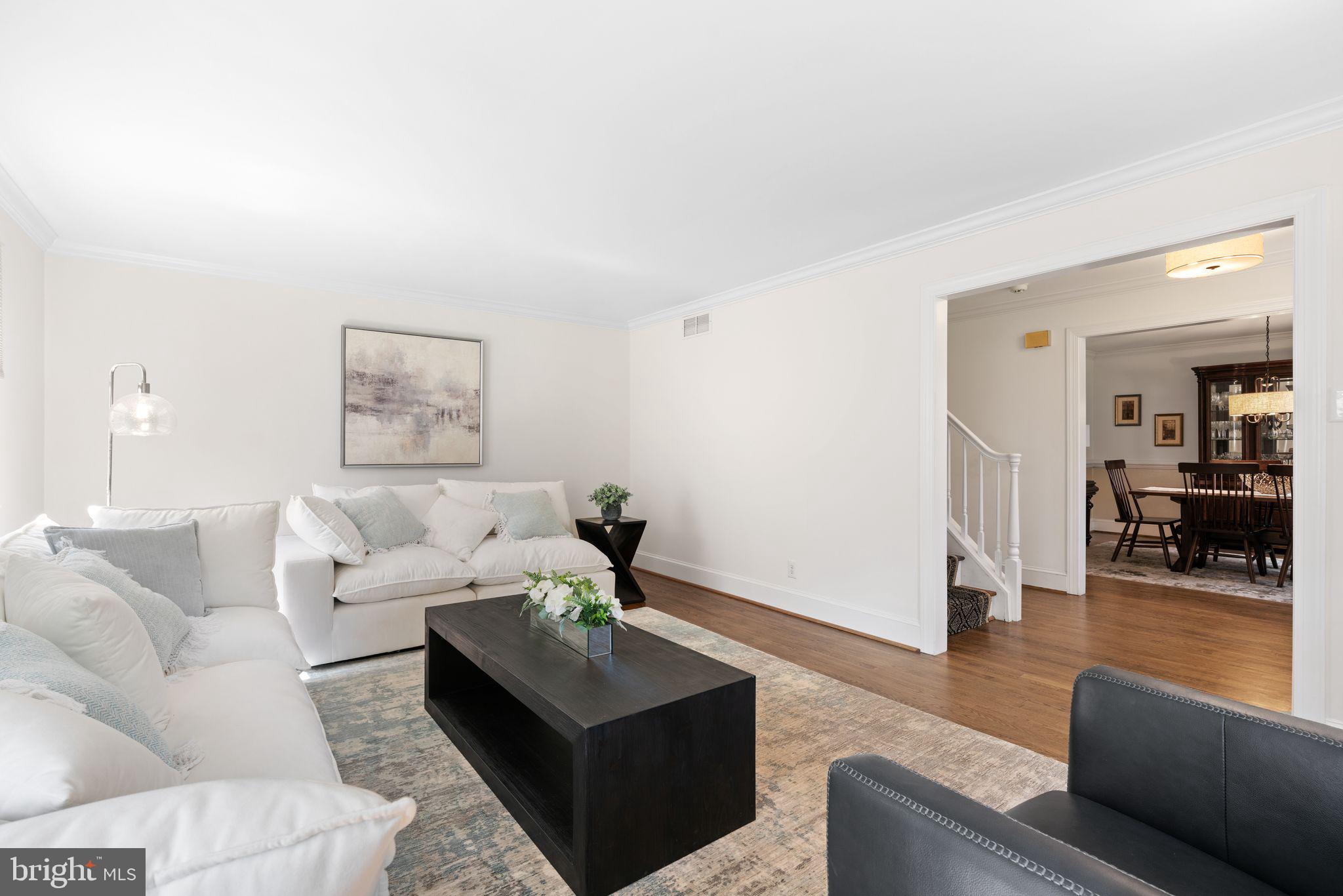 320 Warwick Road Haddonfield, NJ 08033 - Photo 6 of 41 a living room with furniture and wooden floor