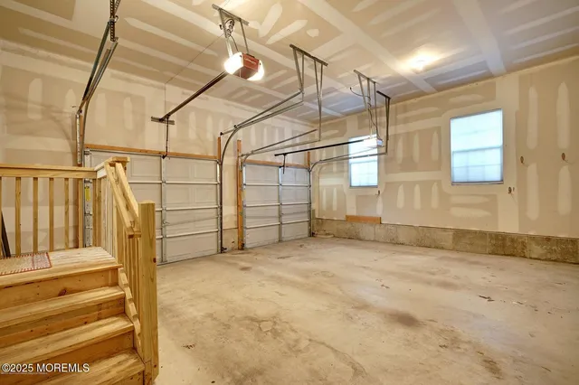 a view of a room with wooden walls