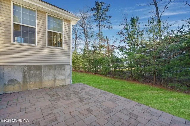 a view of backyard with green space