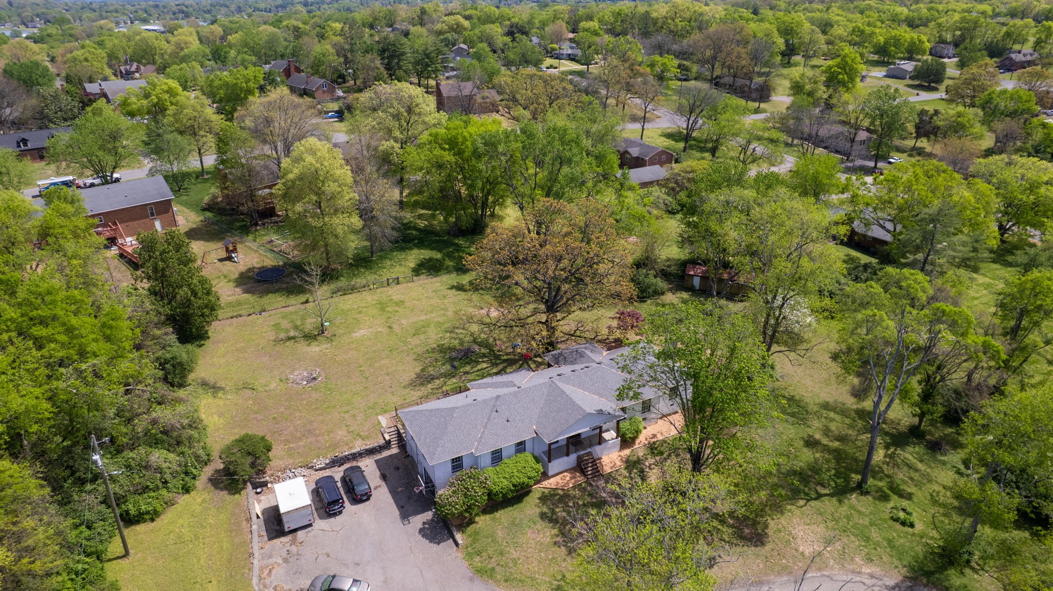 463 Walton Ferry Road Hendersonville, TN 37075 - Photo 47 of 54 an aerial view of a house with a yard