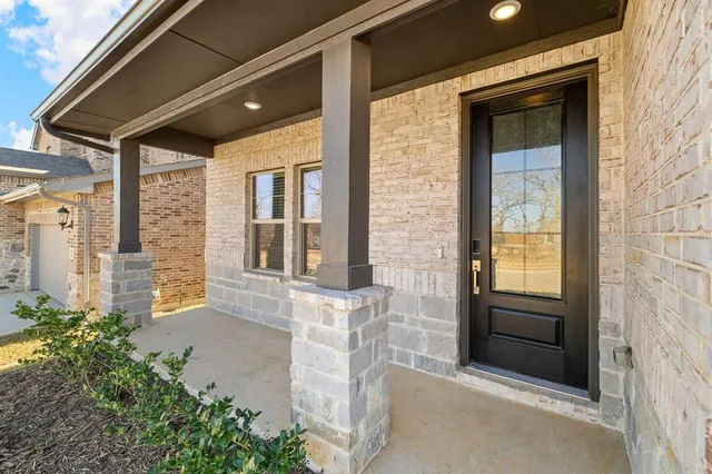 a view of front door of house