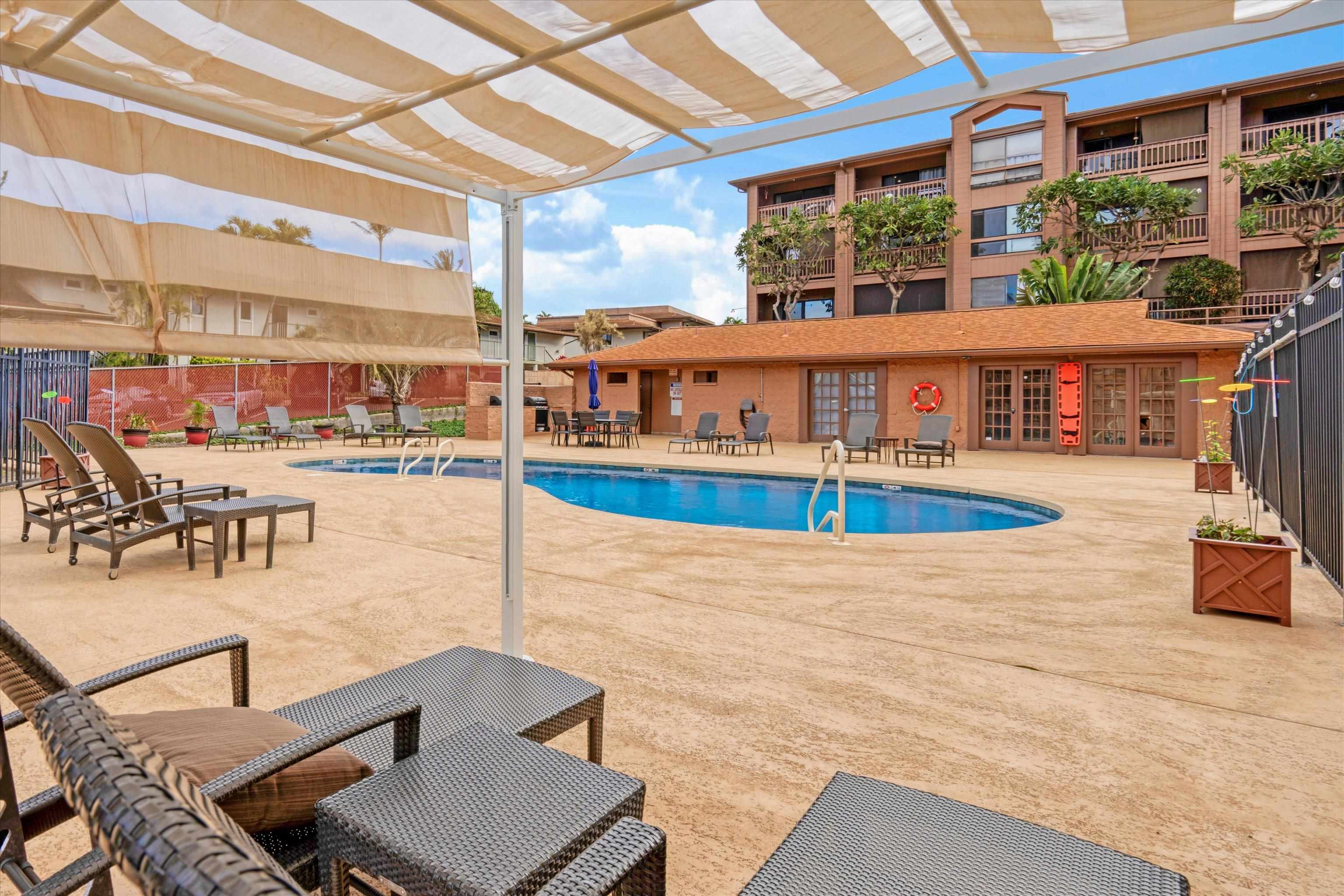 3740 Lower Honoapiilani Road, Unit C102 Lahaina, HI 96761 - Photo 36 of 50 swimming pool view with a outdoor seating