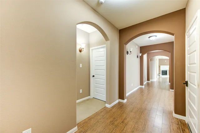 wooden floor with a outdoor space