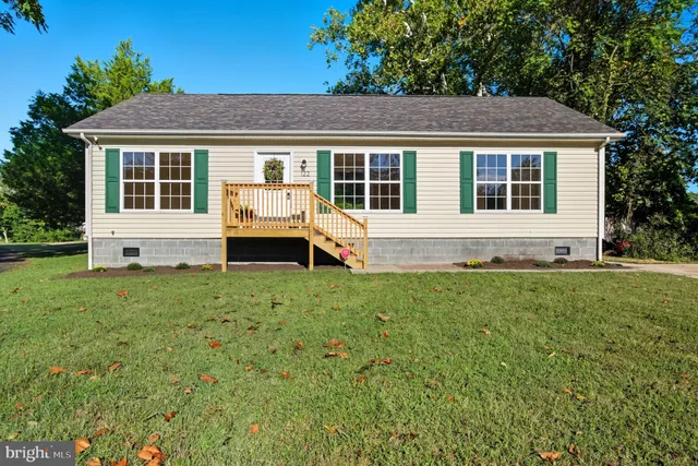 a house view with a garden space
