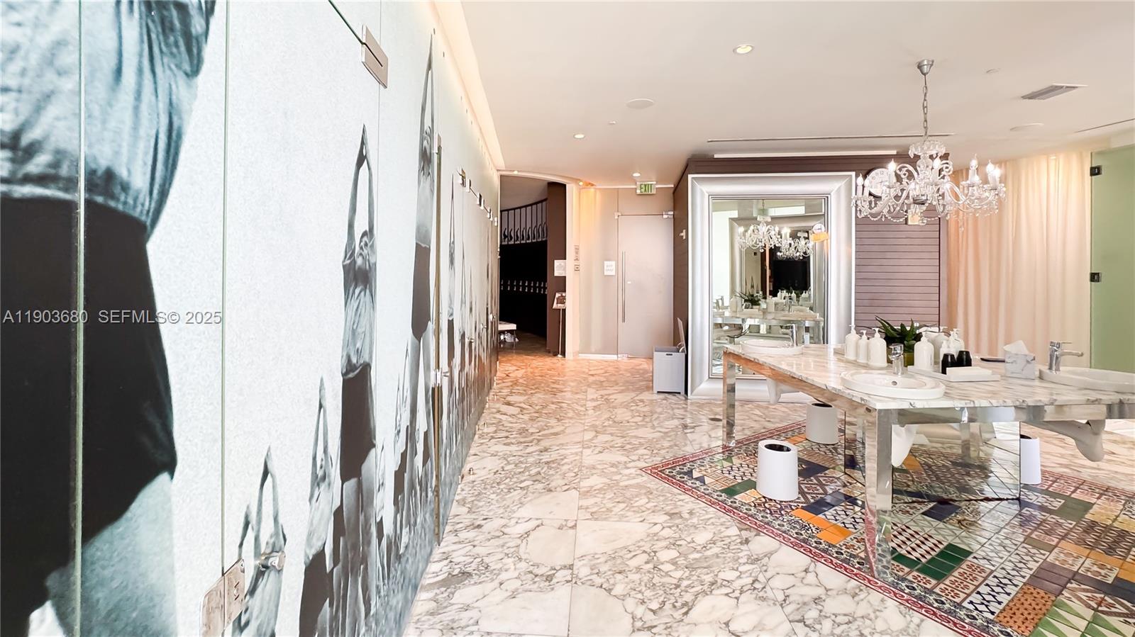 465 Brickell Avenue, Unit 1705 Miami, FL 33131 - Photo 24 of 34 a bathroom with double vanity and a shower