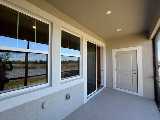 a view of ocean from a balcony