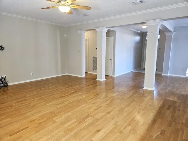 a view of an empty room