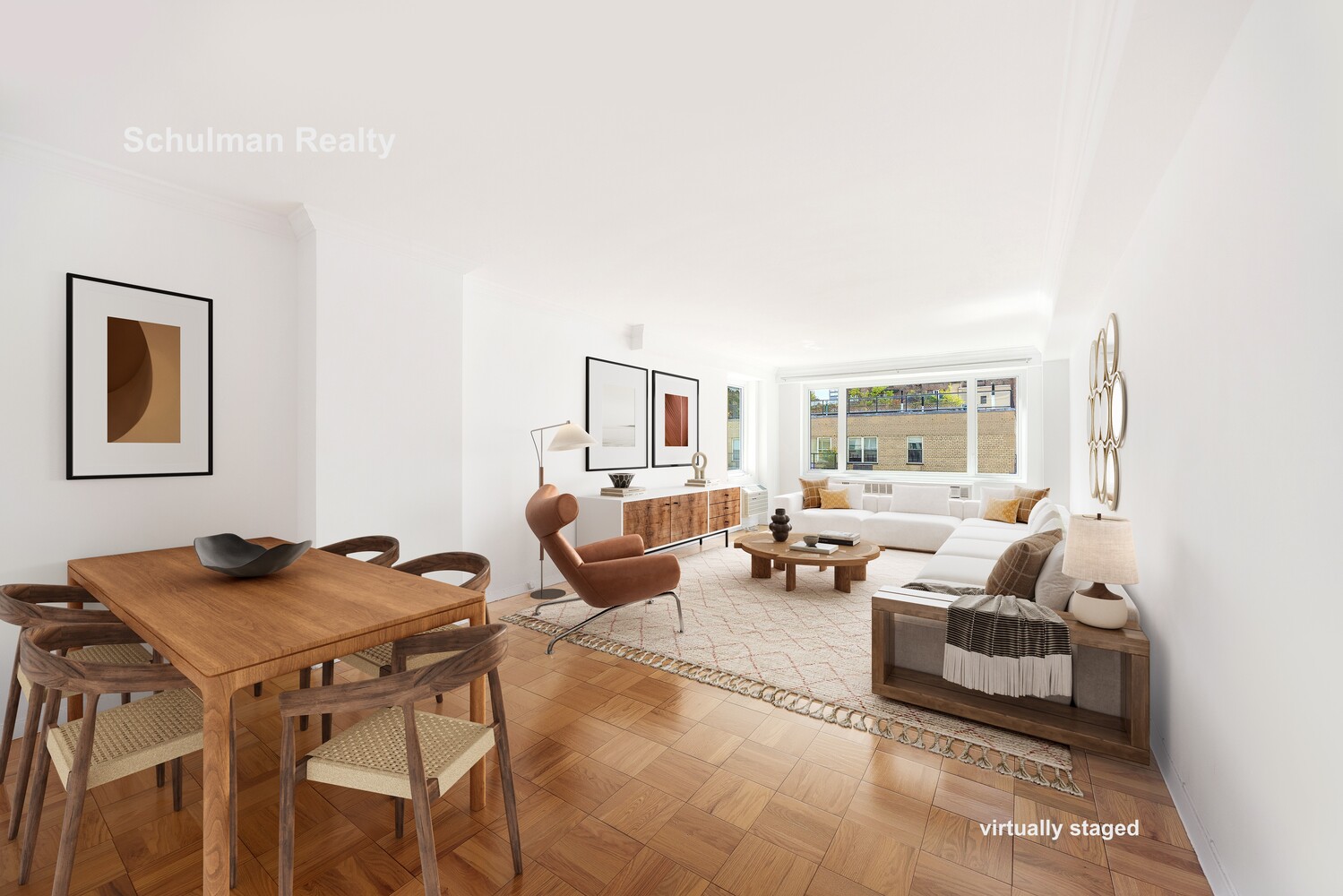 411 East 53rd Street, Unit 14F Manhattan, NY 10022 - Photo 2 of 20 a living room with furniture and a window