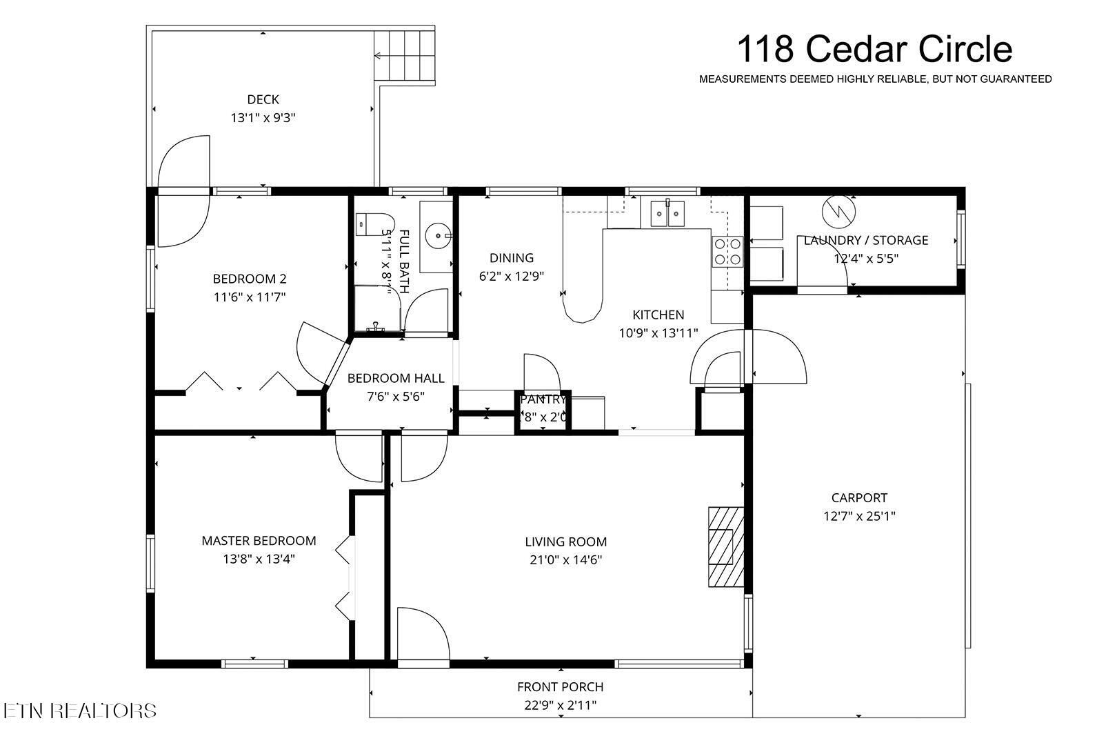 118 Cedar Drive Southeast Decatur, TN 37322 - Photo 36 of 36 36_CedarCircle_118_FloorPlan