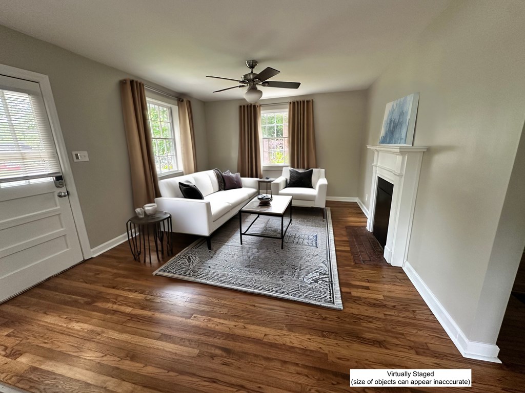 3136 Norris Road Columbus, GA 31907 - Photo 16 of 17 a living room with furniture and a fireplace