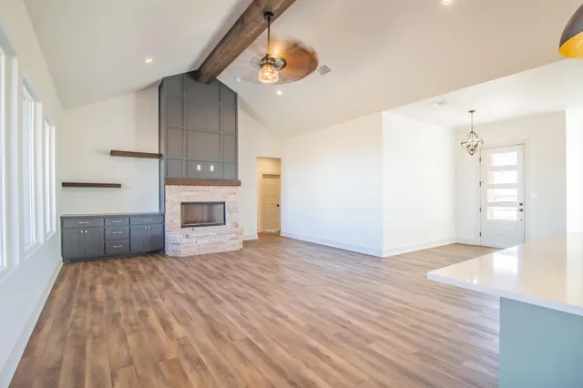 a bathroom with a sink and a shower
