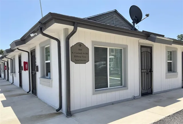 a front view of a house