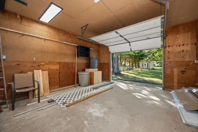 a view of an outdoor space with seating