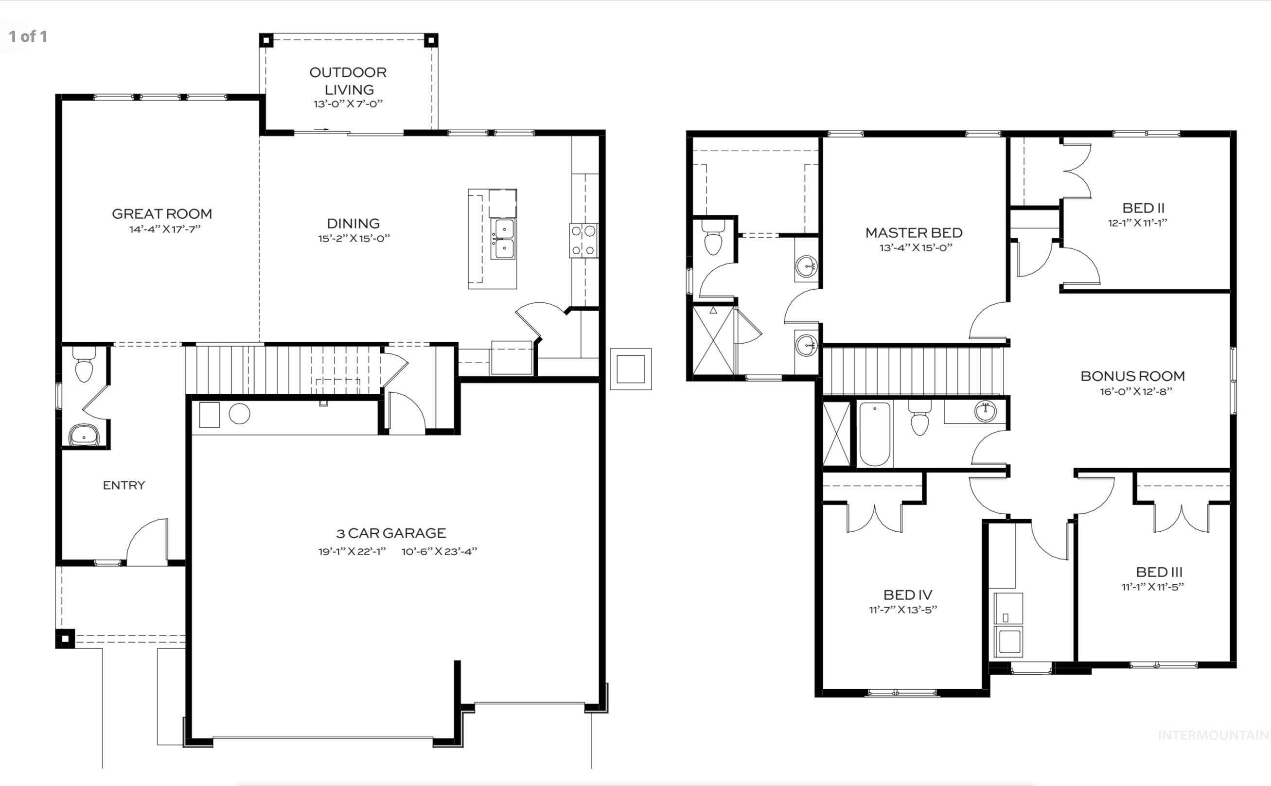 4223 Tropic Way Caldwell, ID 83607 - Photo 2 of 2 View of property floor plan