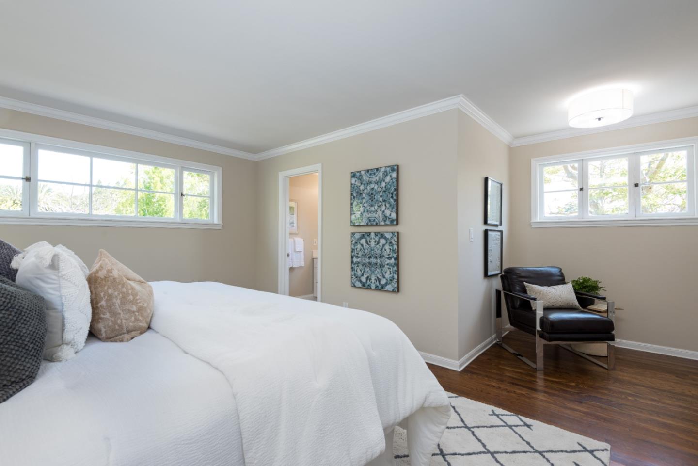 1000 Harvard Road San Mateo, CA 94402 - Photo 20 of 32 a bedroom with a bed and a window