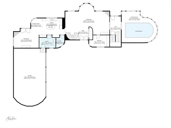 a view of a house with a outdoor space