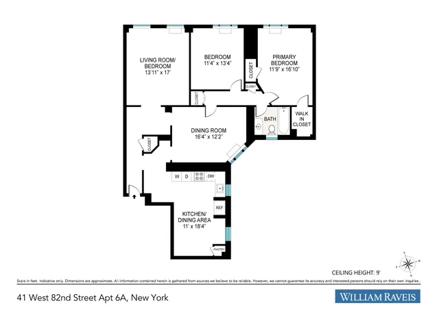 $1,599,000 | 41 West 82nd Street, Unit 6A | Upper West Side