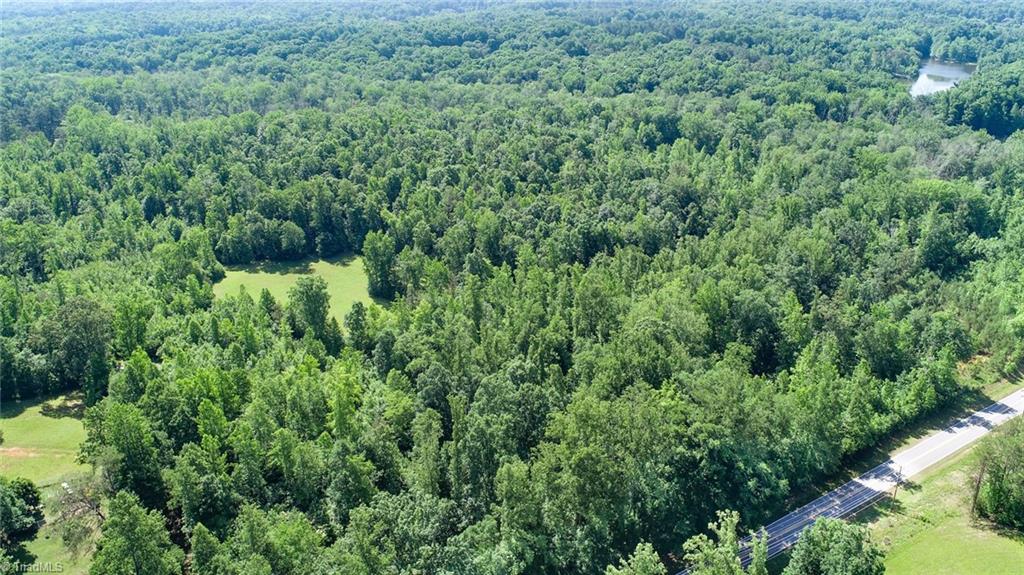 7800 Eversfield Road Stokesdale, NC 27357 - Photo 5 of 7 Aerial form left side of property. Upper right corner lake is not on this property but on other side of the river.