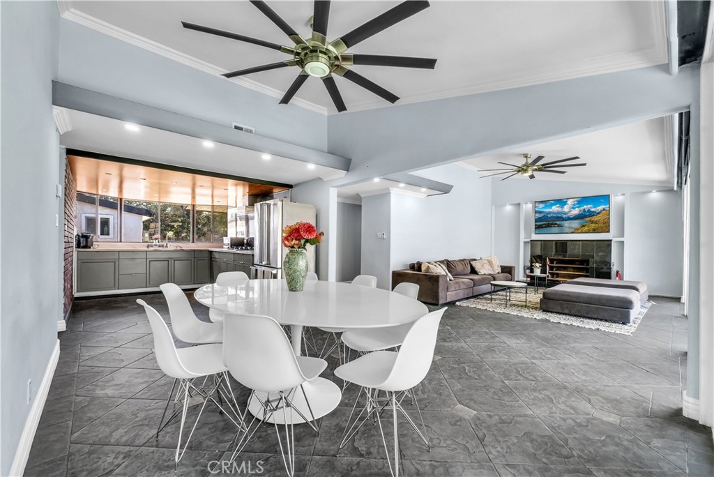 645 South Trident Street Anaheim, CA 92804 - Photo 3 of 30 a view of a dining room with furniture window and outside view