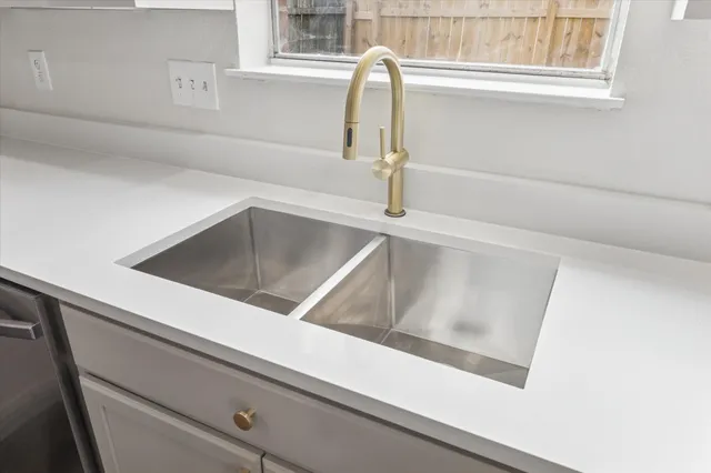 a close view of sink