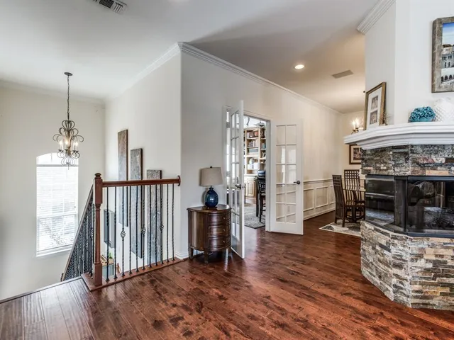 a view of livingroom with furniture and hardwood floor