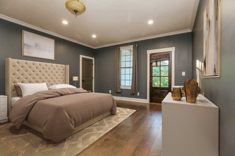 259 Harrowgate Drive Clarksville, TN 37043 - Photo 3 of 27 a bedroom with a large bed couch and a window