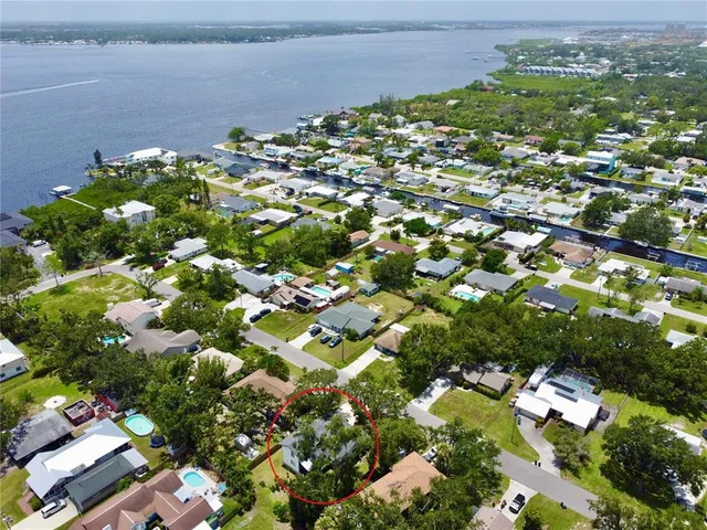a view of a lake with a lake