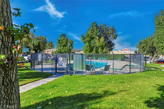 a view of a backyard with a garden