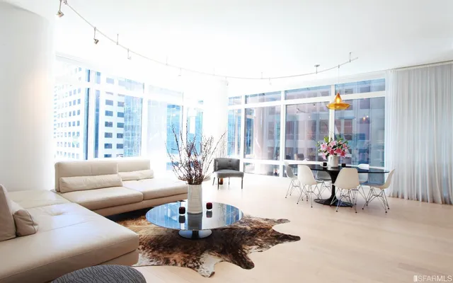 a picture of a living room with a couch