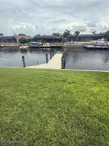 a view of a lake with boats