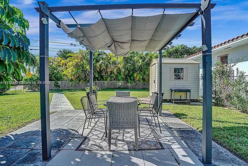 8900 Harding Avenue Surfside, FL 33154 - Photo 24 of 25 a view of a patio in the backyard