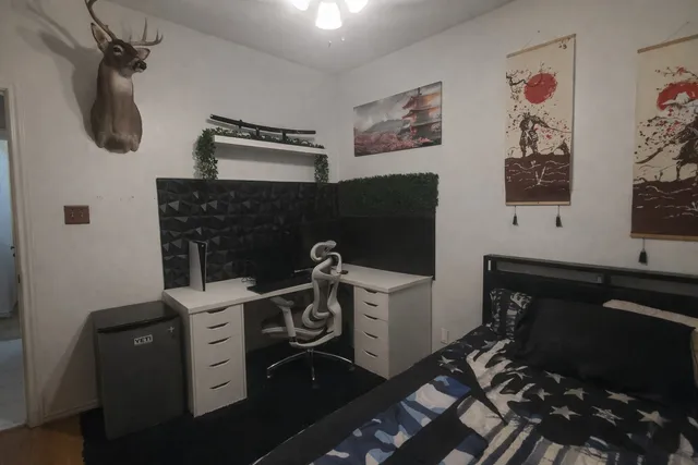 a room with storage and utility