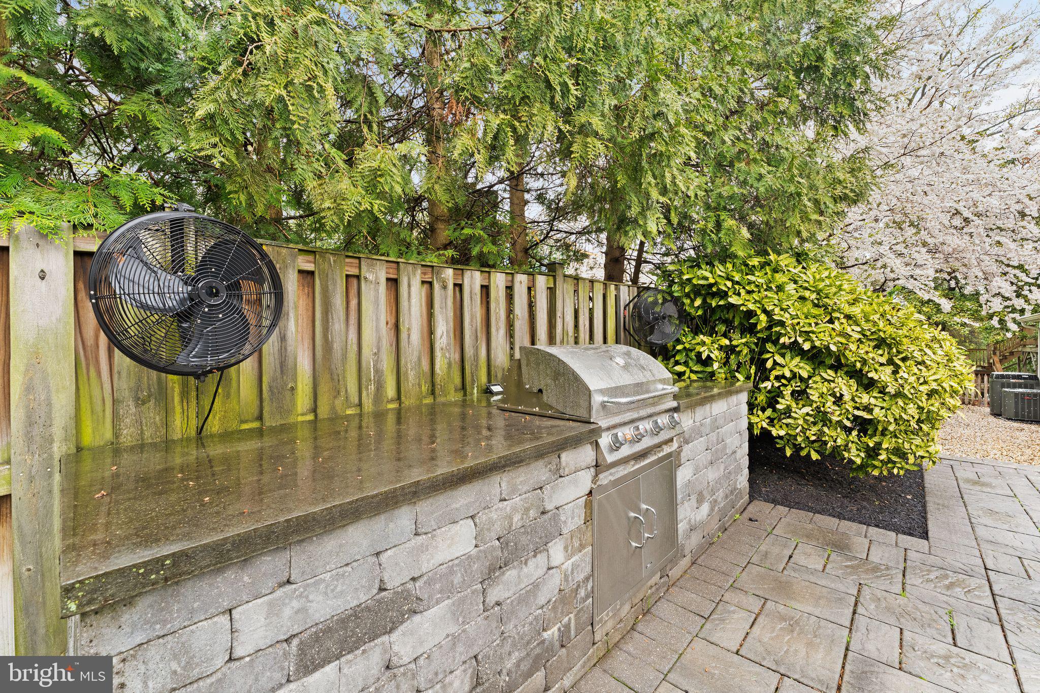 3317 20th Road North Arlington, VA 22207 - Photo 64 of 71 Outdoor stone island with built-in BBQ grill