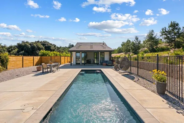 a view of a outdoor space with seating area