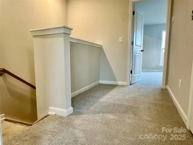 an empty room with closet